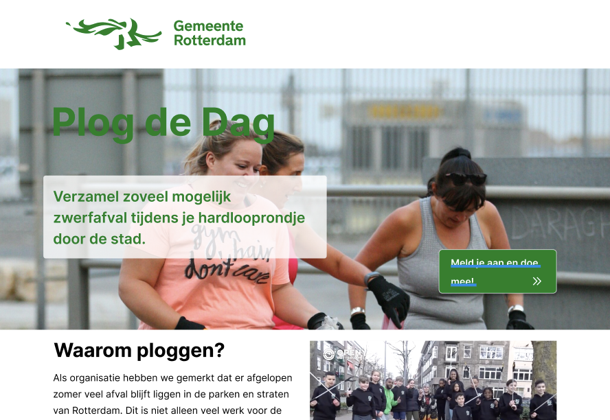 Plog de Dag website design screen 3